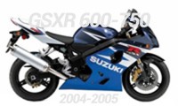 04-05 GSXR 600-750 Carénages