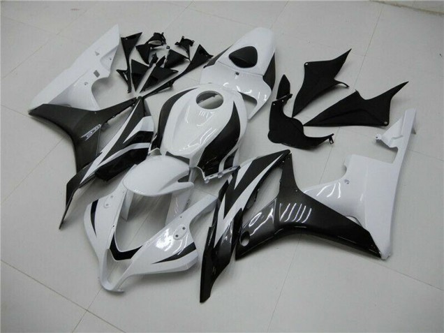 Kits Carénage Moto ABS Honda CBR600RR 2007-2008 - Blanc Noir Brillant
