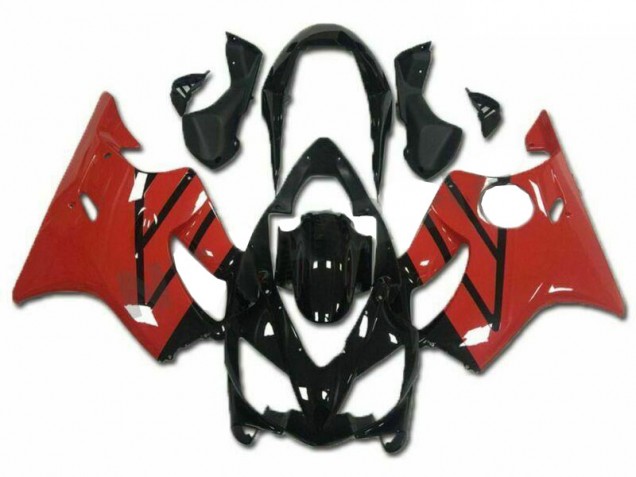 Kits Carénages Moto Honda CBR600 F4i 2004-2007 - Rouge Noir Brillant