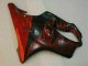 Carénages Moto Honda CBR600 F4i 2004-2007 - Noir Brillant Rouge Flamme