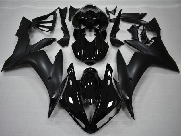 Carénages Moto Yamaha YZF R1 2004-2006 - Noir Brillant Noir Mat