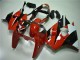 Carénages Moto Kawasaki ZX6R 2000-2002 - Blanc Rouge Noir Brillant