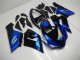 Kits Carénage Moto Kawasaki ZX6R 2005-2006 - Bleu Noir Brillant