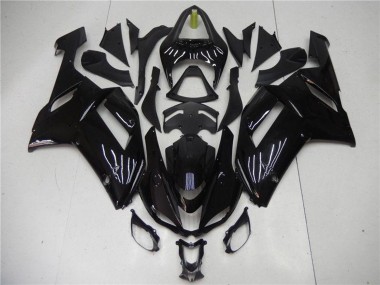 Carénage Moto ABS Kawasaki ZX6R 2007-2008 - Noir Brillant