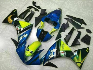 Carénages Moto Yamaha YZF R1 2009-2011 - Bleu Jaune Requin
