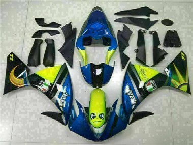 Carénages Moto Yamaha YZF R1 2009-2011 - Bleu Jaune Requin