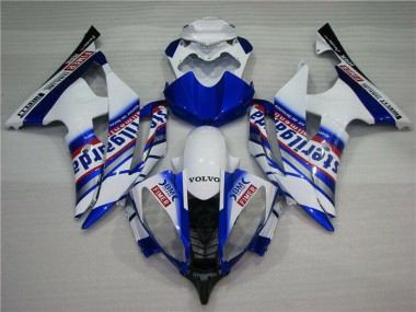 Carénages Moto Yamaha YZF R6 2008-2016 - Blanc Bleu Rouge Sterilgarda Volvo Fimer Yamalube