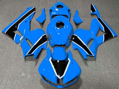Carénages Moto Honda CBR600RR 2013-2026 - Bleu Clair Blanc Noir Brillant