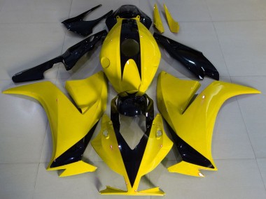 Carénages Moto Honda CBR1000RR 2012-2016 - Jaune Noir Brillant