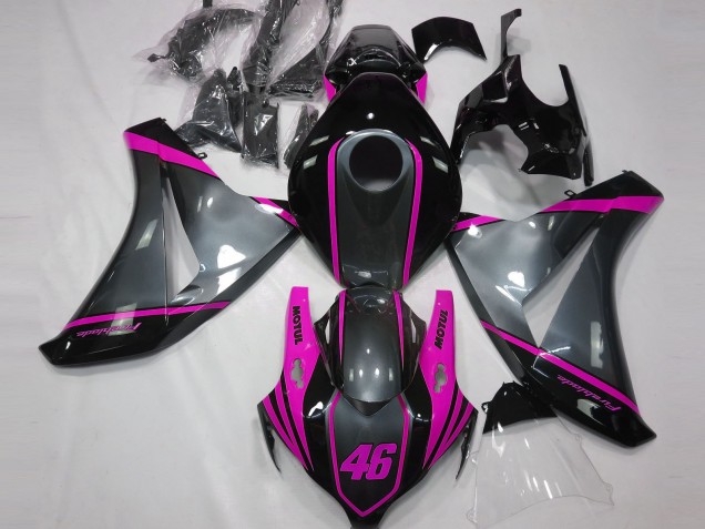 Carénages Moto Honda CBR1000RR 2008-2011 - Gris Rose Noir Mat Motul 46
