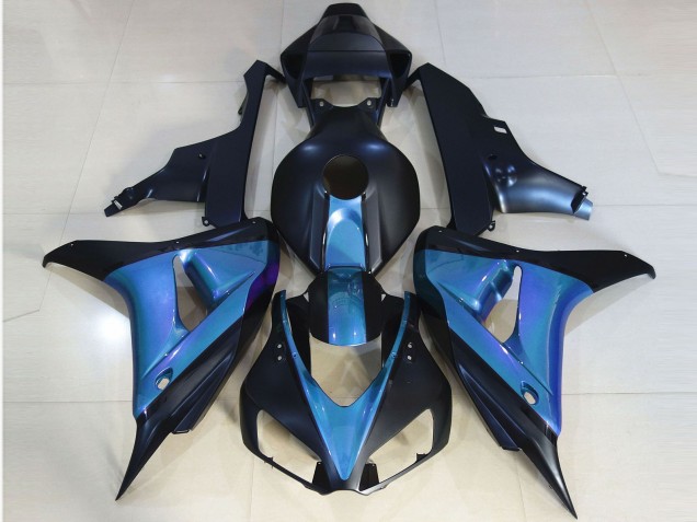 Carénages Moto Honda CBR1000RR 2006-2007 - Bleu Clair Bleu Mat Foncé