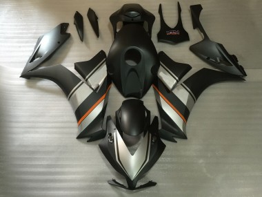 Carénages Moto Honda CBR1000RR 2012-2016 - Argent Orange Noir Mat