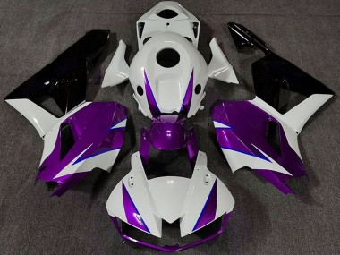 Carénages Moto Honda CBR600RR 2013-2026 - Blanc Violet Bleu Noir Brillant