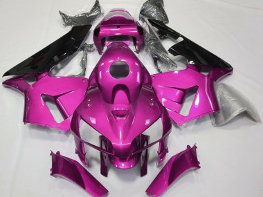 Carénages Moto Honda CBR600RR 2005-2006 - Rose Vif Noir CBR Style