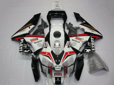 Carénages Moto Honda CBR600RR 2003-2004 - Blanc Rouge Noir Brillant Playboy