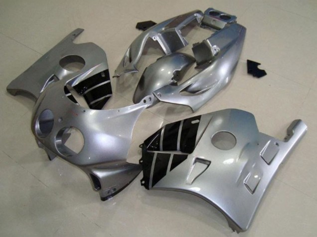 Carénages Moto Honda CBR250RR 1990-1998 - Argent Noir Brillant