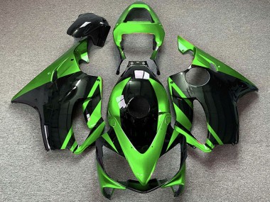 Carénages Moto Honda CBR600 F4i 2001-2003 - Vert Noir Brillant