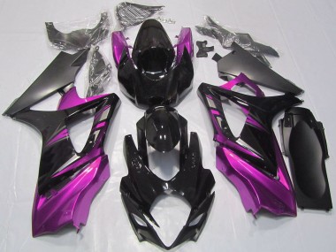 Carénages Moto Suzuki GSXR 1000 2007-2008 - Noir Brillant Rose