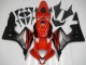 Carénages Moto Honda CBR600RR 2007-2008 - Rouge Noir Mat Décalque