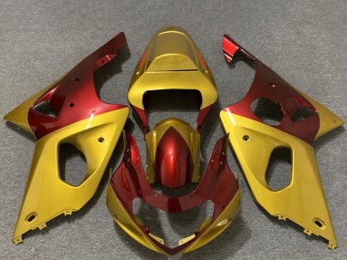 Carénages Moto Suzuki GSXR 1000 2000-2002 - Or Rouge