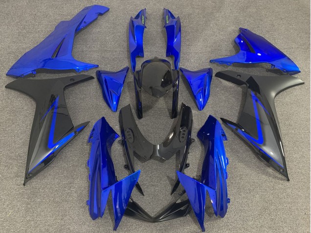 Carénages Moto Suzuki GSXR 600 / GSXR 750 2011-2024 - Bleu Noir Gris