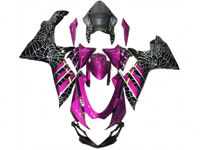 Carénages Moto Suzuki GSXR 600 / GSXR 750 2011-2024 - Rose Noir Araignée