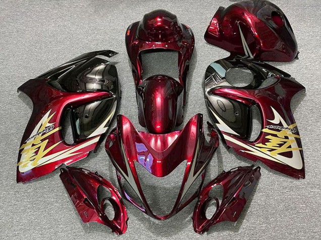Carénages Moto Suzuki GSXR 1300 2008-2020 - Rouge Foncé Or