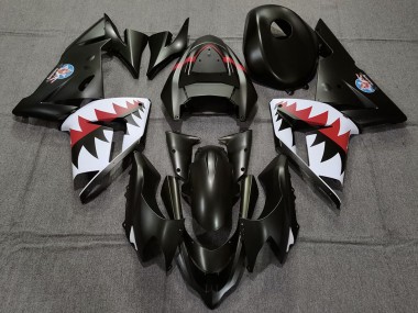 Carénages Moto Kawasaki ZX10R 2004-2005 - Noir Mat Betty Bomber