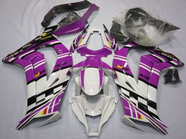 Carénages Moto Kawasaki ZX10R 2011-2015 - Violet Noir Blanc Jaune
