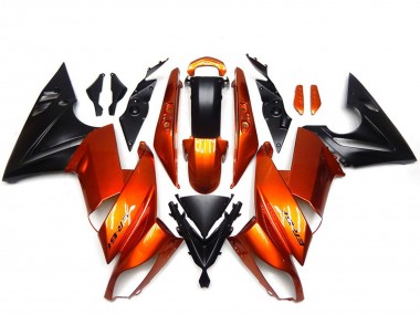Carénages Moto Kawasaki Ninja 650R 2009-2011 - Orange Noir