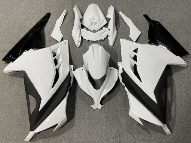 Carénages Moto Kawasaki Ninja 300 2013-2024 - Blanc Noir