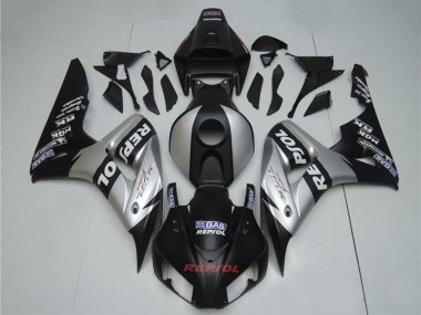 Carénages Moto Honda CBR1000RR 2004-2005 - Argent Noir Brillant Repsol