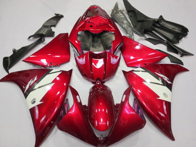 Carénages Moto Yamaha R1 2012-2014 - Rouge Blanc