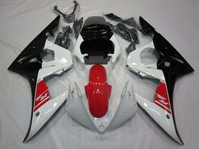 Carénage Moto Yamaha R6 2005 - Blanc Rouge Noir