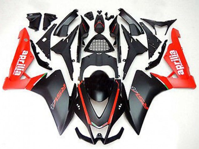 Carénages Moto Aprilia RS4 125 2012-2018 - Rouge Noir Mat