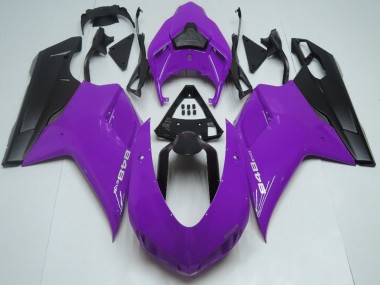 Carénages Moto Ducati 848 2007-2014 - Violet Noir Mat