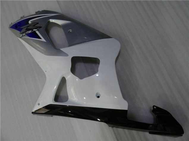 Carénages Moto Suzuki GSXR 600/750 2001-2003 - Blanc Argent Bleu Noir
