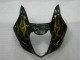 Carénages Moto Suzuki GSXR 1000 2003-2004 - Noir Brillant Or Flamme