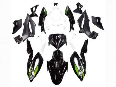 Carénages Moto Kawasaki Z400 2018-2024 - Blanc Noir Brillant Vert