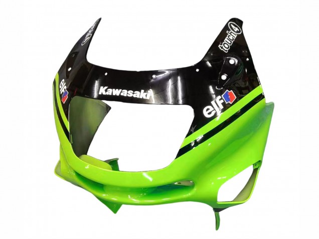 Carénages Moto Kawasaki ZZR600 1998-2003 - Vert Noir Brillant Bleu Monstre Elf Touch4 Bridgestone