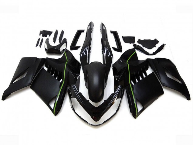 Carénages Moto Kawasaki GTR1400/ZG1400 2007-2009 - Noir Mat Vert Doubler