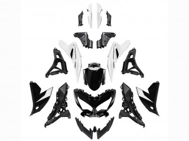 Carénages Moto Kawasaki Versys 650 2022-2025 - Noir Brillant Blanc