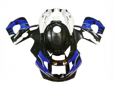 Carénages Moto Yamaha YZF600R Thundercat 1996-2007 - Noir Brillant Bleu Blanc