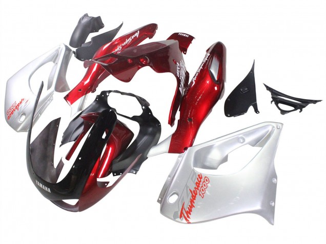 Carénages Moto Yamaha YZF 1000R Thundecourses 1997-2007 - Rouge Argent Thundecourses