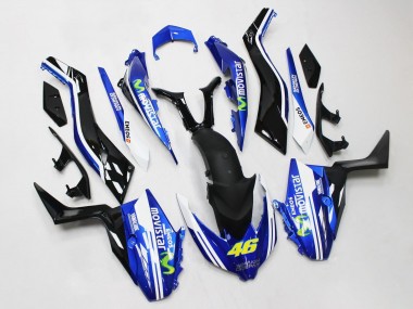 Carénages Moto Yamaha XMAX300 2017-2021 - Bleu Noir MoviStar ENEOS Yamalube 46