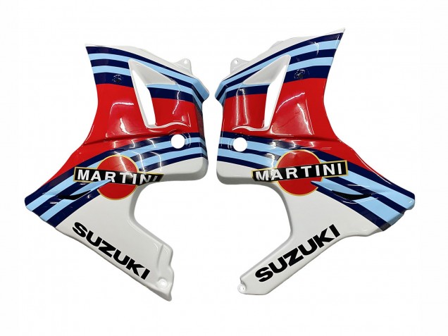 Carénages Moto Suzuki SV650 2003-2013 - Blanc Rouge Bleu Martini