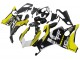 Carénages Moto Ducati Panigale V4 V4S 2020-2021 - Jaune Blanc Noir Brillant