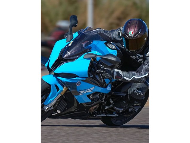Carénages Moto BMW S1000RR 2019-2022 - Bleu Noir Fibre de Carbone