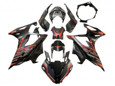 Carénage Moto BMW S1000RR 2019-2022 - Noir Mat Rouge