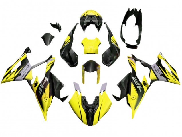Carénages Moto BMW S1000RR 2019-2022 - Matte Jaune Noir